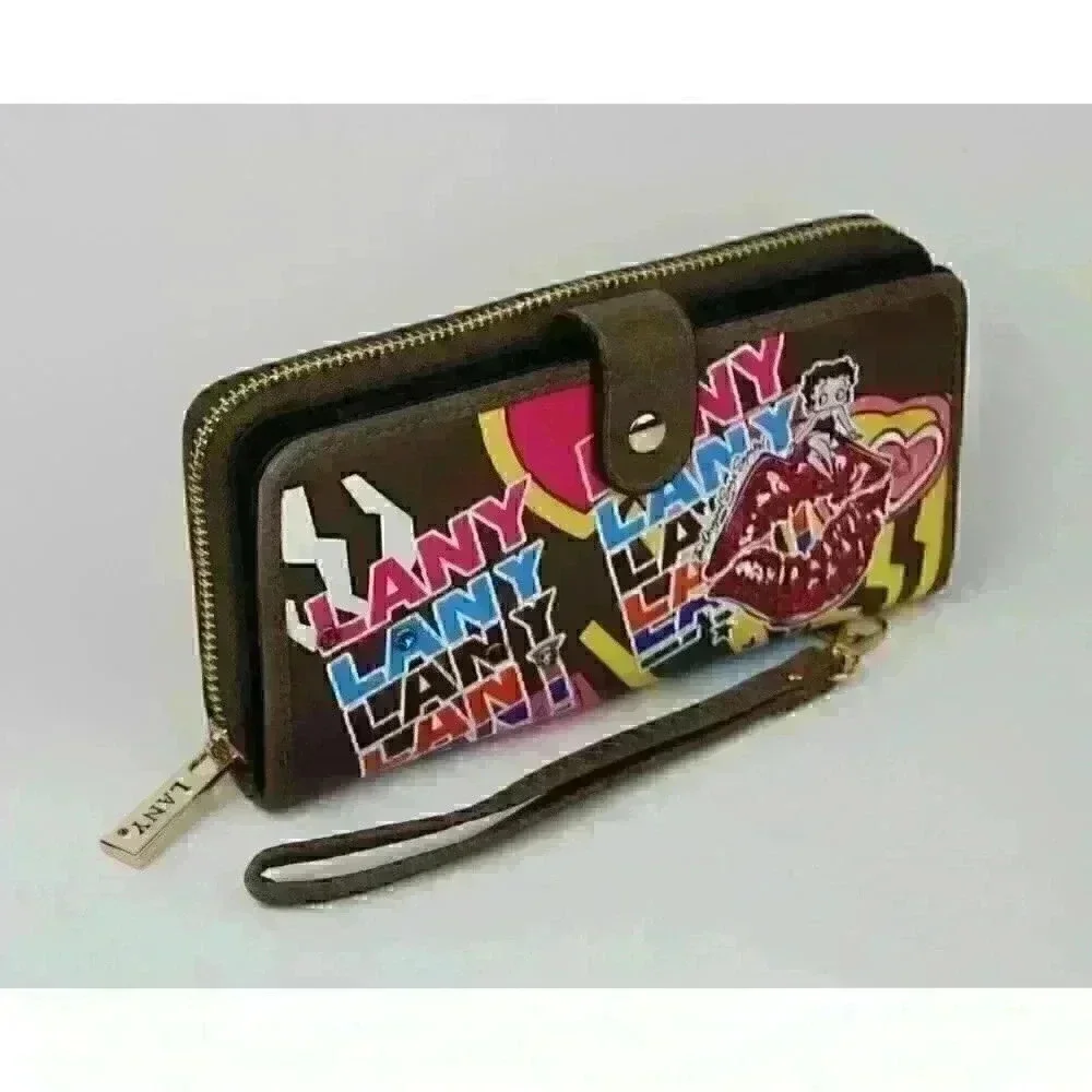 NEW Betty Boop Women's Lany Vegan Wristlet Wallet - Picture 3 of 6
